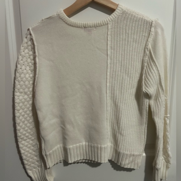 MENU White Patchwork Knit Sweater - Picture 3 of 5